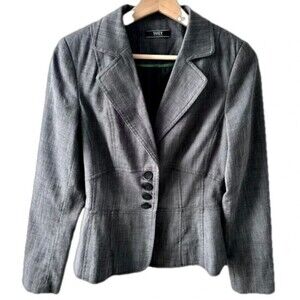 Suzy Shier Charcoal gray blazer size small/XS corporate casual businesscore chic
